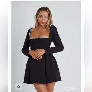 Odd Muse - The Ultimate Muse Pearl Dress - Black - size Small